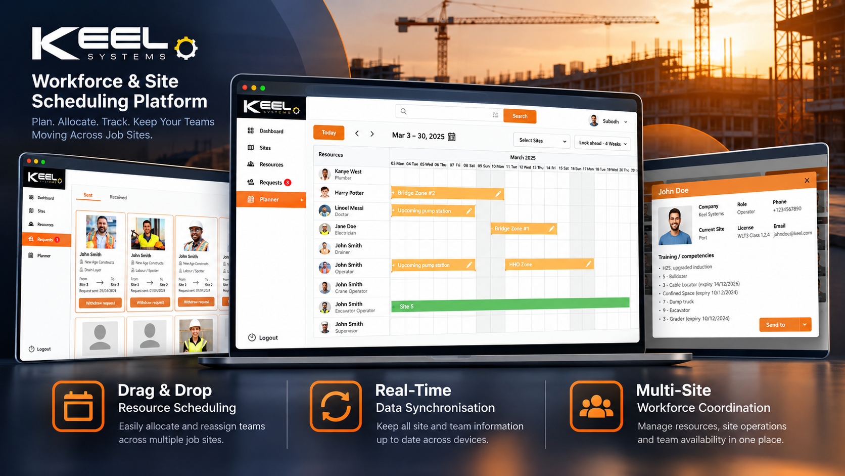 Keel Systems – Workforce & Site Scheduling Platform