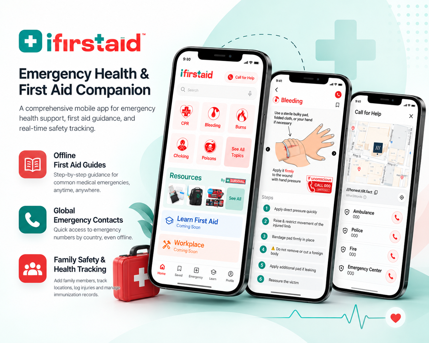 iFirstAid – Emergency Health & First Aid App